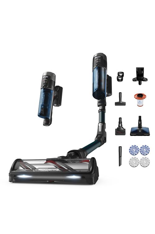 Aspirateur balai laveur sans fil Rowenta X-Force Flex 13.60 Animaux RH9AD1WO 380 W Bleu - Rowenta