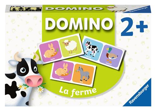 Jeu Classique Ravensburger Domino Animaux De La Ferme