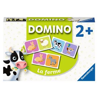 Jeu classique Ravensburger Domino Animaux de la ferme