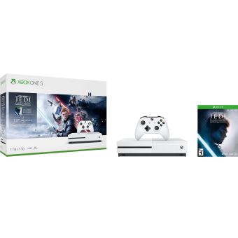 Microsoft Xbox One S - Star Wars Jedi: Fallen Order Bundle - console de jeux - 4K - HDR - 1 To HDD - blanc - Star Wars Jedi: Fallen Order Deluxe Edition