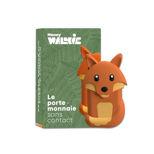Porte monnaie électronique Money Walkie Coque Renard Orange et Jaune