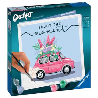 Peinture Ravensburger CreArt Carré Enjoy the moment
