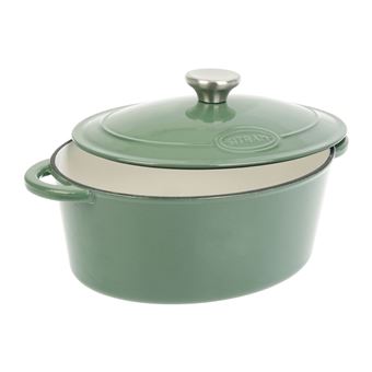 Cocotte ovale Sitram Tradifonte 714135 Vert