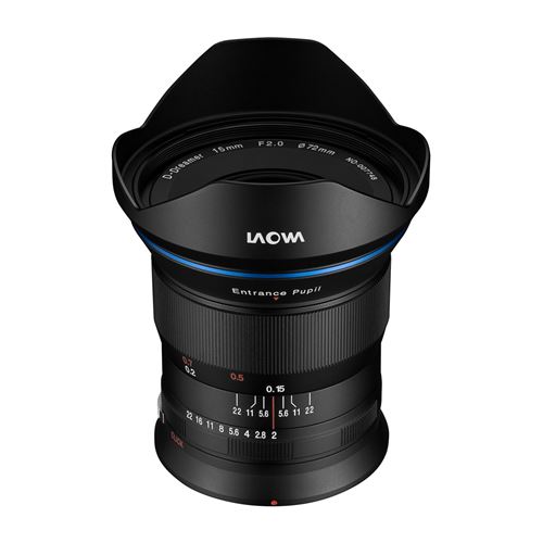 Objectif hybride Laowa 15mm f/2 Zero-D pour Nikon Z