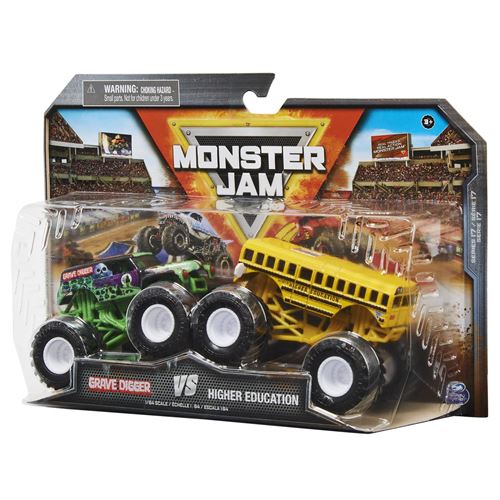 Pack de 2 véhicules Monster Jam Die Cast Modèle aléatoire