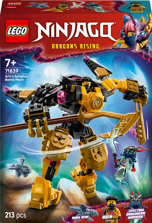 LEGO® Ninjago® 71839 Le robot de Spinjitzu d’Arin