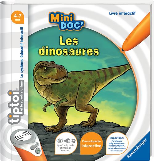 Jeu Éducatif Ravensburger Tiptoi Mini Doc’ Les Dinosaures