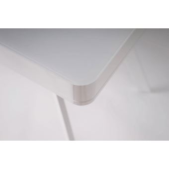 Bureau connecté bluetooth Milboo Clever Verre noir et métal blanc