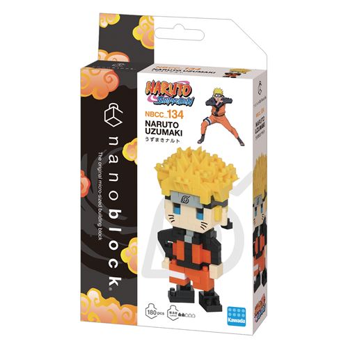 Bandai Nanoblock Naruto Uzumaki Mini Figurine en Briques Jeu de Construction Montage Maquette Kit Construction Figurine Naruto Manga Pixel Jouet Enfant et + Ado Adultes NBCC134 - vue 1