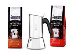 Cafetière italienne Bialetti Set Venus 6 tasses avec 2 paquets Perfetto Moka 250 g Noisette et Classico 0003546 Argent