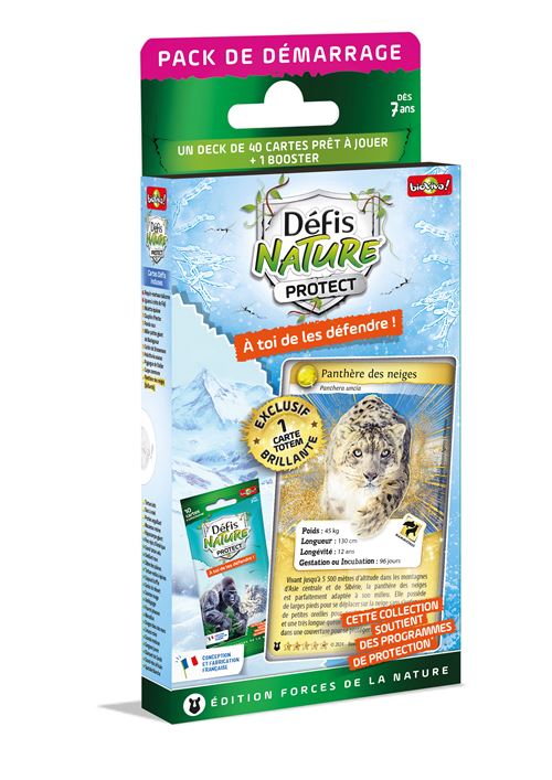 Jeu Pour Découvrir La Nature Bioviva Pack De Demarrage Panthère Des Neiges Edition Forces De La Nature