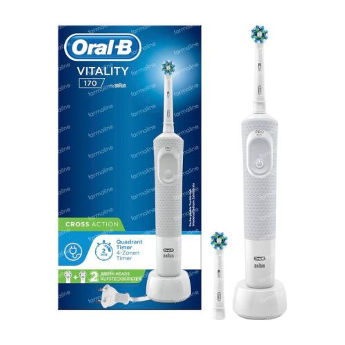 Brosse à dents électrique Oral B Vitality 170 Cross Action Blanc