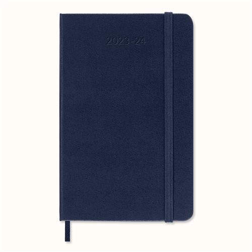 Agenda civil semainier Moleskine Format de poche Dure Bleu Saphir