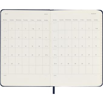 Agenda civil semainier Moleskine Format de poche Dure Bleu Saphir