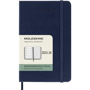 Agenda civil semainier Moleskine Format de poche Dure Bleu Saphir