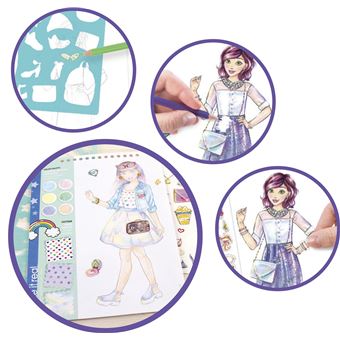 Dessin et coloriage enfant Lansay Carnet de croquis de mode Make It Real Digital Dream