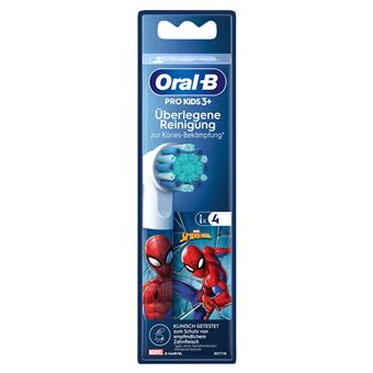 Pack de 4 brosses à dents électriques Oral B Spiderman