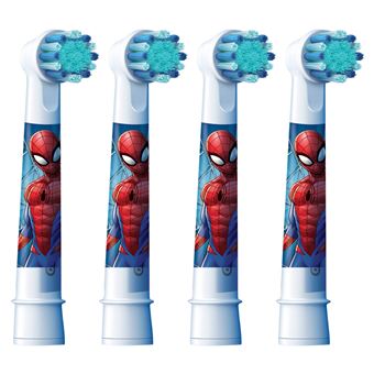 Pack de 4 brosses à dents électriques Oral B Spiderman