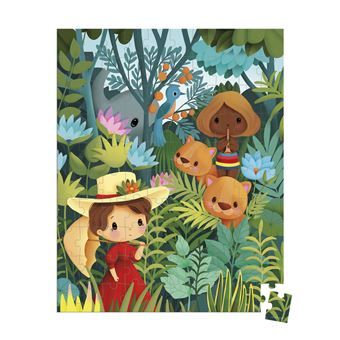 Puzzle en carton Janod Inspiré de Rousseau avec poster 100 pièces