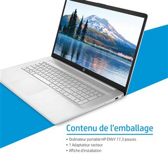 ordinateur portable HP ENVY- I core 7- 17 pouces- RAM 16g- Disque SSD 512g  - Vente matériels et accessoires informatique au Sénégal