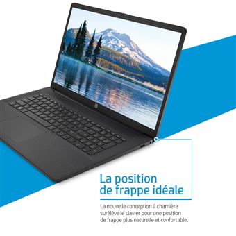 Ordinateur Portable HP 17-cp0308nf 17,3 AMD Ryzen 7 16 Go RAM 512 Go SSD  Argent naturel - Azerty Français - PC Portable