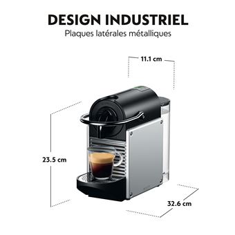Machine à Café Nespresso Pixie Gris Métal Magimix – Espresso & Lungo, Compacte & Rapide