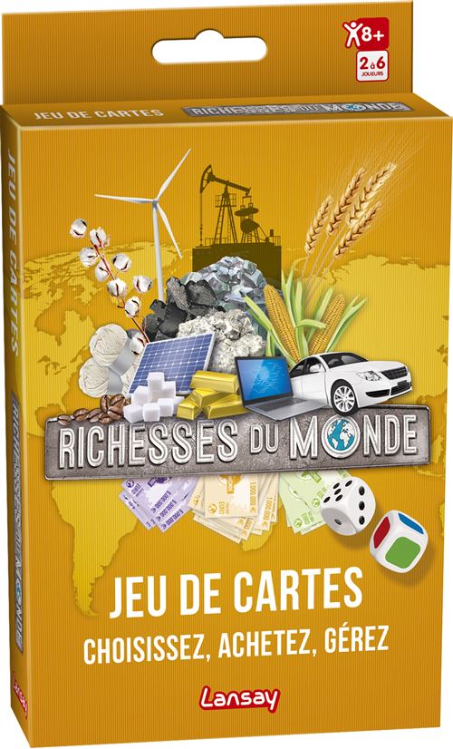 Jeu de cartes Lansay Richesses du monde