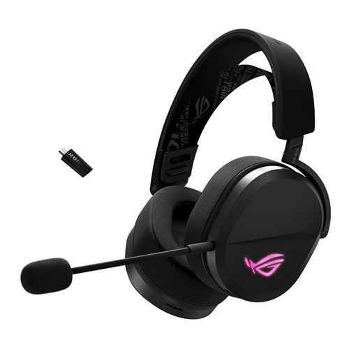 Casque PC gaming sans fil Asus Rog Pelta RGB tri-mode Bluetooth Noir