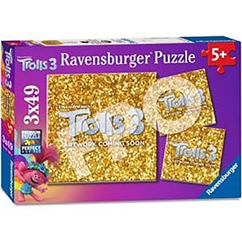 Set 3 puzzles x 49 pièces Ravensburger Trolls 3