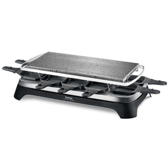 Tefal Inox and Design - pierre à griller/raclette - noir/inox - 1