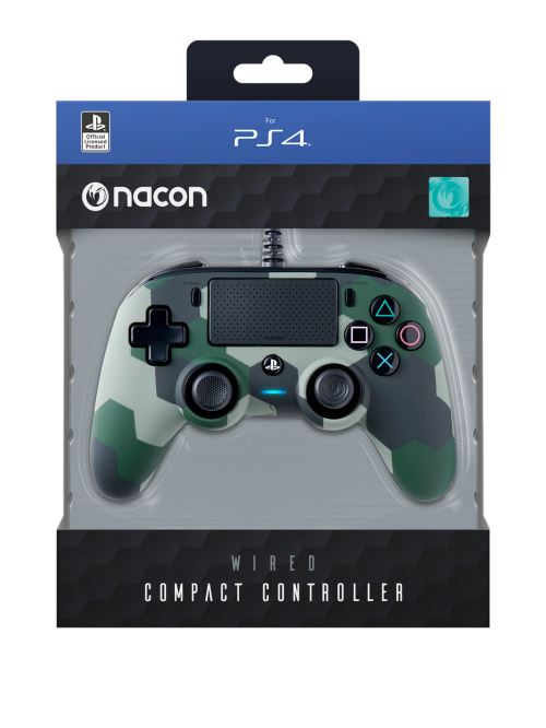 Nacon Compact Manette De Jeu Filaire Vert Camouflage Pour Pc Sony Playstation 4 Manette A La Fnac