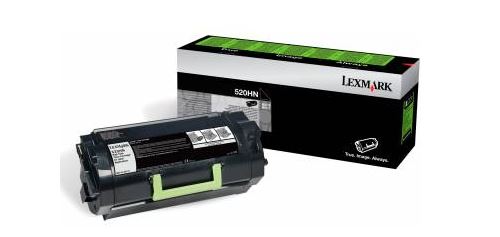 Lexmark 520XN - à rendement extrêmement élevé - noir - originale - cartouche d'encre pour impression d'étiquettes - Entreprise Lexmark