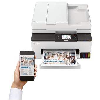Canon MAXIFY GX2050 - Imprimante multifonctions - couleur - jet d'encre - rechargeable - Legal (216 x 356 mm)/A4 (210 x 297 mm) (original) - A4/Legal (support) - jusqu'à 15 ipm (impression) - 250 feuilles - 33.6 Kbits/s - USB 2.0, Wi-Fi(ac), LAN