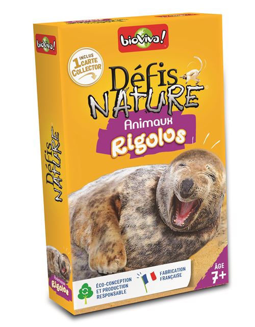 Bvva Jeu De Société Bioviva Animaux Rigolos Défis Nature