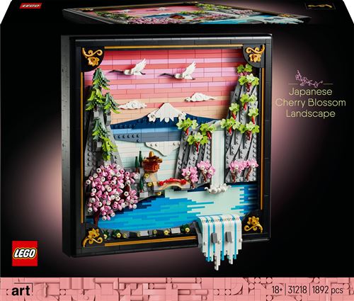 LEGO Art Les Cerisiers en Fleurs 31218 - vue 6