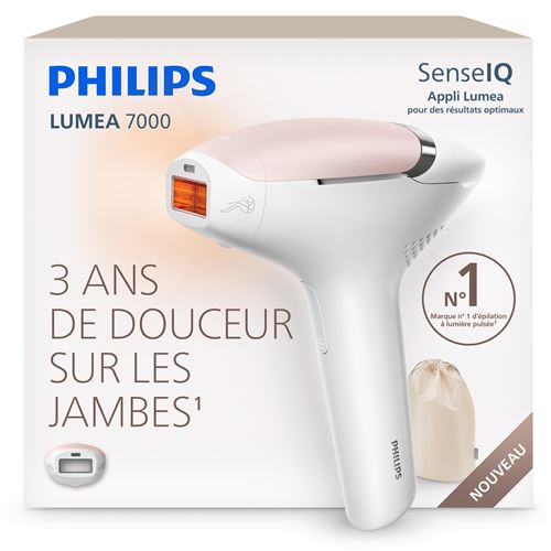 Épilateur à Lumière Pulsée Philips Lumea Series 7000 Bri930/00Blanc Rose
