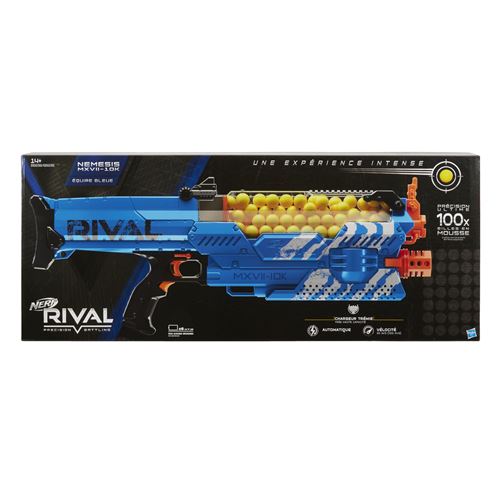 Jeu De Plein Air Nerf Rival Nemesis Bleu