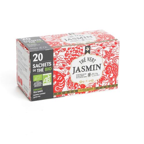 20 infusettes Thé bio au jasmin