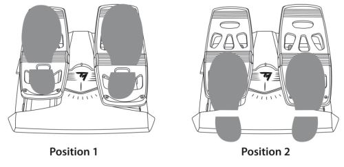 Thrustmaster T.Flight Rudder Pedals Palonnier à glissières S M A R T