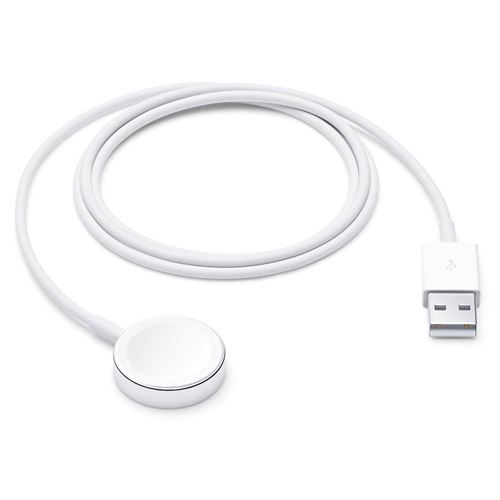 Apple - Câble de chargement de montre intelligent - USB mâle - 1 m - Charge rapide, magnétique - pour Watch