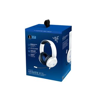 Casque Gaming filaire pour PS5 Razer Kraken X Blanc