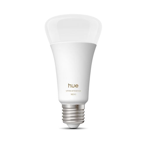 Ampoule Connectée Philips Hue A67 E27 – 15 W, 1600 Lumens, Lumière Blanche et Couleur - vue 5