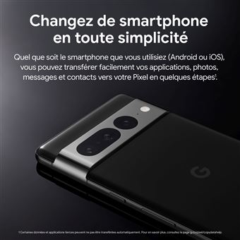 Smartphone Google Pixel 7 Pro 6.7" 5G Double SIM 256 Go Noir Volcanique