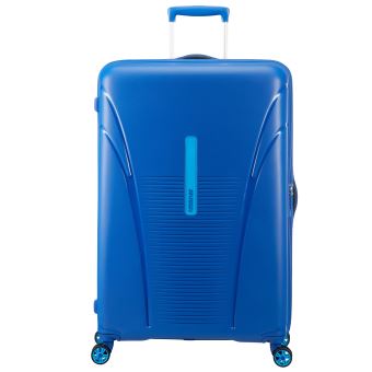 Grand Sac De Voyage Samsonite Bleu – 40-60L, Souple, Verrouillable – Parfait état