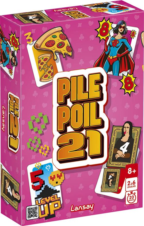 Jeu De Cartes Lansay Pile Poil 21 75152 – Rapide Et Festif Pour 2 À 6 Joueurs Dès 8 Ans