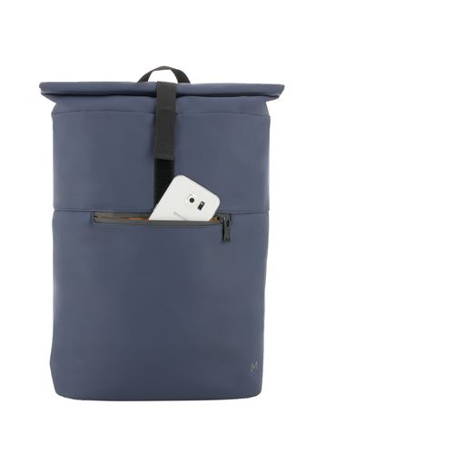 Sac à dos Mobilis Roll Top pour ordinateur portable de 14 à 16 Bleu foncé