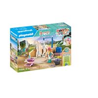 Playmobil Le club d'équitation 71354 Isabella et Lioness aire de lavage