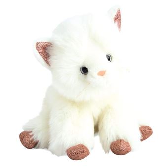 peluche chat blanc