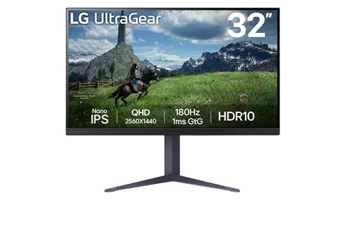 Ecran PC gaming LG 32GS85Q-B 32 180 Hz QHD