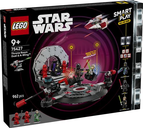 SMART Play™ : duel dans la salle du trône et chasseur A Wing™ - vue 2